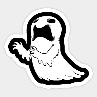 Spooky Ghost Sticker